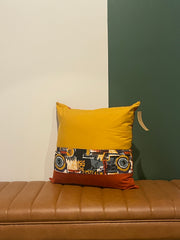 NFLB Home — Panel Pillow No. 01 (Golden Rust Block)