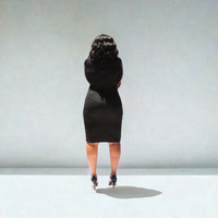 BH Tiffany Black Turtleneck Dress