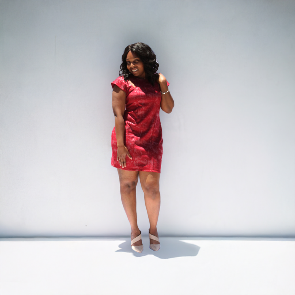BH Veronica Smeared Black Cherry Mini Dress