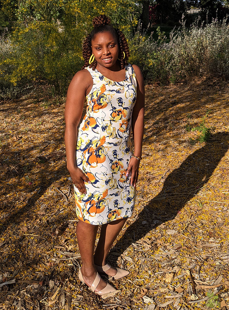 Bailey Sheath Dress Front View - Toni & Tucker Co