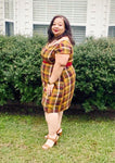 Lori Plaid Power A-Line Dress - Toni & Tucker Co