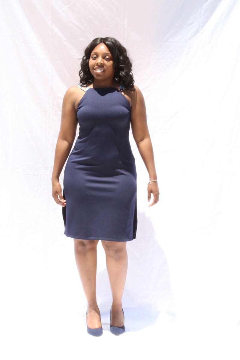BH Monica halter dress front view