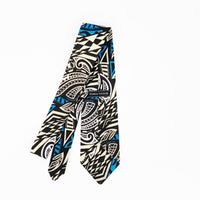 Tucker Tie- Blue Aztec - Toni & Tucker Co