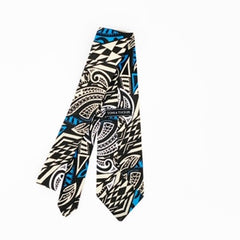 Tucker Tie- Blue Aztec - Toni & Tucker Co