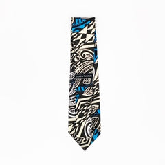 Tucker Tie- Blue Aztec - Toni & Tucker Co