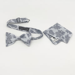 Tucker Double Bowtie- Blue Line Floral