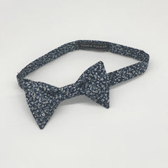 Tucker Double Bowtie- Indigo Paisley