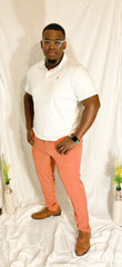 Tucker Athletic Tailored Slim Fit Pant-Salmon